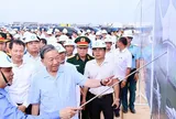 Trước ngày trọng đại, Tổng Bí thư Tô Lâm thị sát và động viên toàn lực lượng thi công siêu dự án 16 tỷ USD của Việt Nam