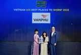 Văn Phú được vinh danh Top 100 nơi làm việc tốt nhất Việt Nam 2025