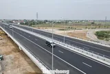 Toàn cảnh cầu vượt trên cao tốc Bắc - Nam qua Ninh Bình vừa thông xe
