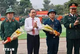 Chủ tịch Quốc hội Trần Thanh Mẫn dự Lễ giao, nhận quân năm 2026 tại TPHCM