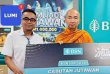 Nhà sư may mắn trúng giải xổ số của ngân hàng