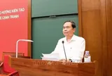 Chủ tịch Quốc hội Trần Thanh Mẫn trao đổi chuyên đề về đổi mới tư duy xây dựng thể chế, pháp luật