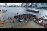 Chưa từng có: 650 tấn thép, hơn 7.450 m3 bê tông được đưa xuống lòng sông sâu 8m để làm một hạng mục lớn nhất Việt Nam