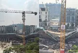 Hà Nội: Đường nứt toác, sụt lún bất thường quanh công trường nhà cao tầng