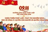 Bộ Tư pháp giới thiệu bộ nhận diện tuyên truyền Ngày Pháp luật Việt Nam năm 2026