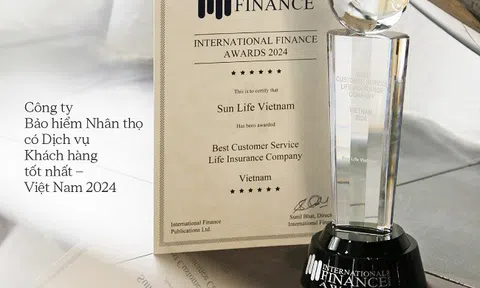 Sun Life Việt Nam nhận giải thưởng: “Công ty Bảo hiểm Nhân thọ có Dịch vụ Khách hàng tốt nhất – Việt Nam 2024”