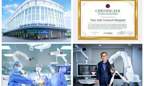 Bệnh viện Tâm Anh đưa Robot AI thế hệ mới đầu tiên tại Việt Nam vào thay khớp, tăng cao công suất và chất lượng điều trị