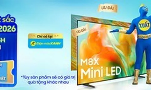 Samsung ra mắt “Bộ đôi xuất sắc” TV Mini LED M8X và TV OLED S85H mở bán chỉ có tại Điện máy Xanh, đi kèm nhiều ưu đãi hấp dẫn