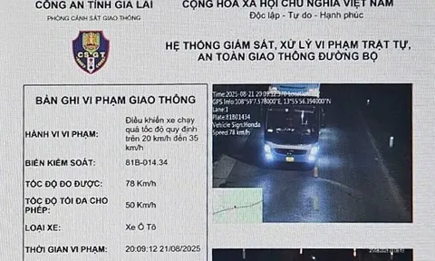 Gia Lai: 2 xe ô tô bị phạt gần 120 triệu đồng do vi phạm tốc độ 28 lần