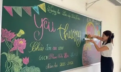 Điểm trường đảo Trần háo hức chào đón năm học mới