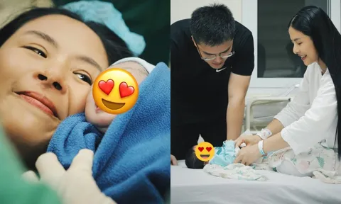 Hoa hậu Ngọc Hân sinh con đầu lòng