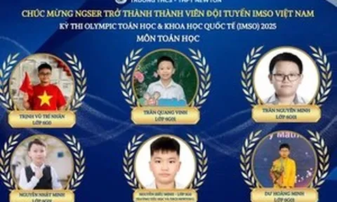 Ấn tượng trường tư thục góp gần 50% thành viên đội tuyển quốc gia IMSO 2025
