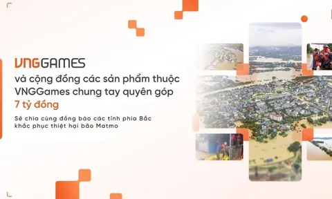 VNGGames ủng hộ 7 tỷ đồng hỗ trợ người dân các tỉnh phía Bắc khắc phục thiệt hại do bão lụt