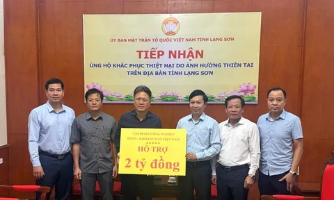 TKV ủng hộ 10 tỷ đồng hỗ trợ các tỉnh miền núi phía Bắc khắc phục hậu quả sau mưa lũ