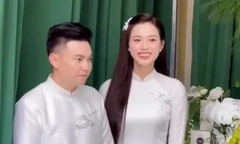Hoa hậu Đỗ Thị Hà xuất hiện rạng rỡ, chính thức ăn hỏi với bạn trai kín tiếng