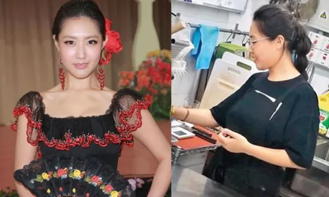 Nữ diễn viên nổi tiếng bị bắt gặp đi làm phục vụ tiệm mì kiêm rửa bát