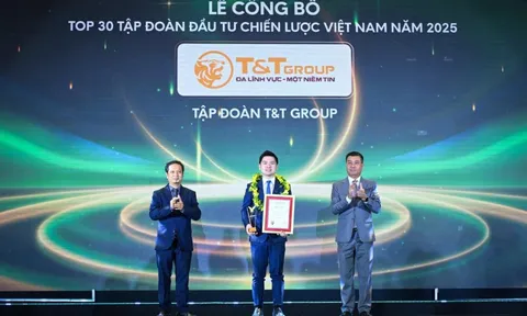 T&T Group được vinh danh Top 30 Tập đoàn đầu tư chiến lược Việt Nam