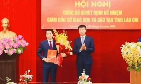 Ông Luyện Hữu Chung được bổ nhiệm làm Giám đốc Sở GD&ĐT tỉnh Lào Cai