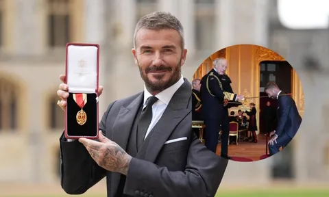 Beckham nhận tước hiệu hiệp sĩ