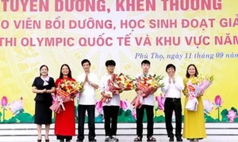 Mức thưởng cao nhất của học sinh Phú Thọ lên tới 320 triệu đồng