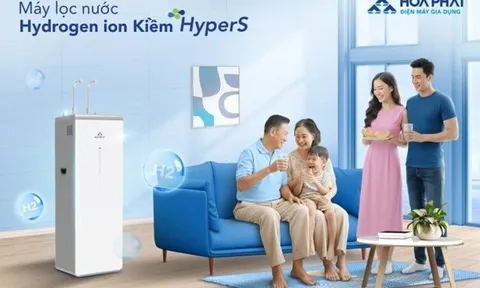 Máy lọc nước Hydrogen Ion Kiềm HyperS cung cấp hai loại nước cho mọi lứa tuổi