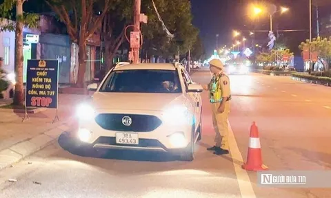 Hà Tĩnh: Phát hiện 485 trường hợp vi phạm nồng độ cồn, xử phạt gần 1,8 tỷ đồng