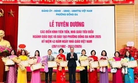 Phường Đống Đa tuyên dương các nhà giáo điển hình tiên tiến