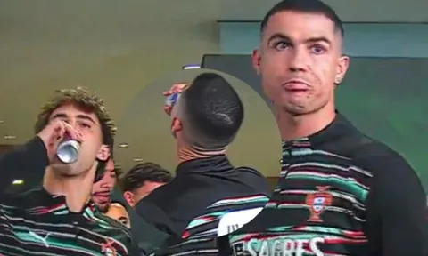 Hình ảnh Ronaldo uống nước ngọt gây sốt