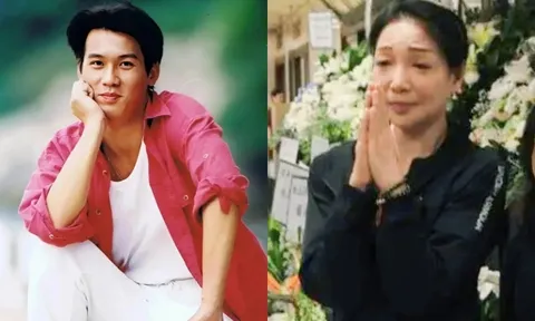 Xót xa cảnh đám tang nam thần showbiz qua đời vì đau tim, vợ khóc nghẹn đưa tiễn