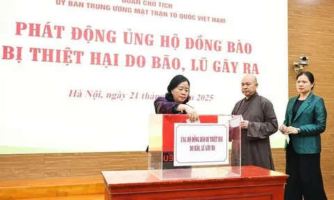 Ủy ban Trung ương MTTQ Việt Nam phát động toàn dân ủng hộ đồng bào miền Trung, Tây Nguyên khắc phục hậu quả mưa lũ