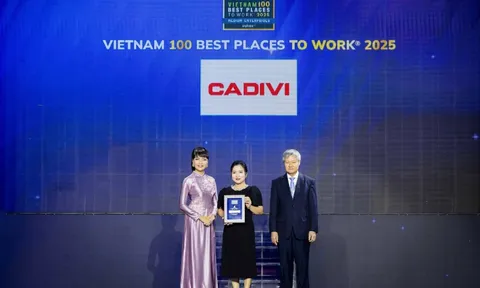 CADIVI được vinh danh trong Top 20 “Nơi làm việc tốt nhất Việt Nam 2025”