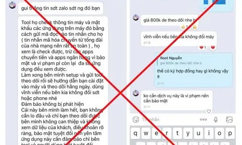 Cảnh báo bị lừa đảo vì dịch vụ "xem trộm tin nhắn vợ/chồng trên ứng dụng Zalo"