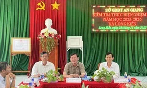 An Giang: Kiểm tra công tác thực hiện nhiệm vụ năm học