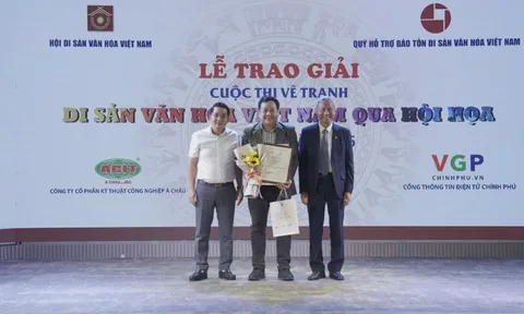 Trao giải cuộc thi vẽ tranh 'Di sản văn hóa Việt Nam qua hội họa' lần thứ II năm 2025