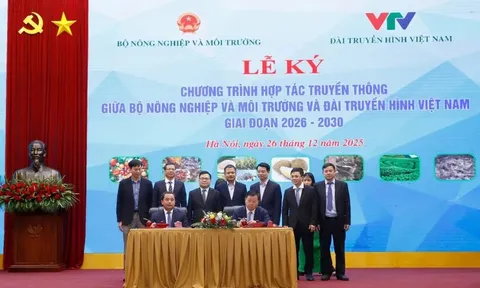 Bộ Nông nghiệp và Môi trường ký hợp tác truyền thông với Đài Truyền hình Việt Nam