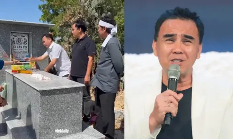 Khán giả phản ứng tích cực khi MC Quyền Linh viếng mộ cố nghệ sĩ Thương Tín