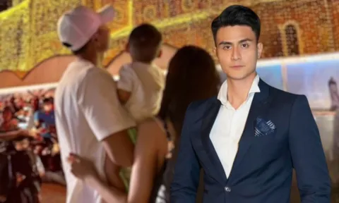 Siêu mẫu Vĩnh Thụy công khai ảnh con đầu lòng đúng đêm Giao thừa