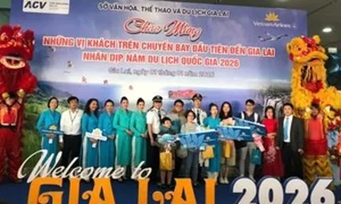 Gia Lai đón những du khách đầu tiên 'xông đất' Năm Du lịch Quốc gia 2026