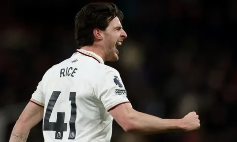 Rice đưa Arsenal tiến một bước dài tới ngôi vương