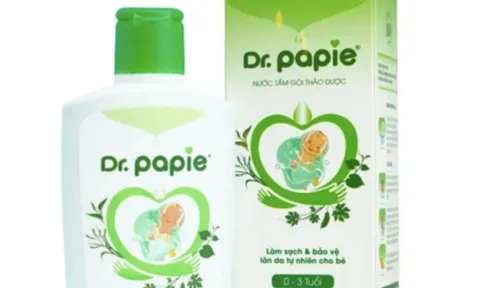 Thu hồi toàn quốc nước tắm gội trẻ em Dr. Papie không đạt chuẩn 0