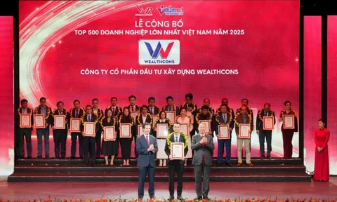 Wealthcons được vinh danh trong Top 500 doanh nghiệp tư nhân lớn nhất Việt Nam