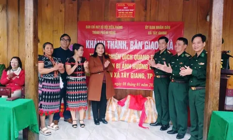 Bộ đội biên phòng Đà Nẵng hoàn thành 'Chiến dịch Quang Trung', bàn giao nhà cho các hộ dân vùng biên giới