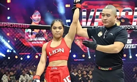 'Cô giáo MMA' Việt Nam hạ knock-out đối thủ Thái Lan trong 90 giây