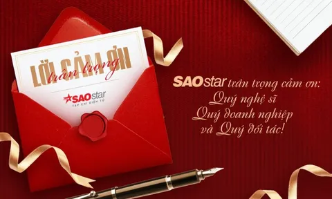 Saostar trân trọng tri ân Quý nghệ sĩ, Quý đối tác và Quý đơn vị nhân kỷ niệm 10 năm thành lập