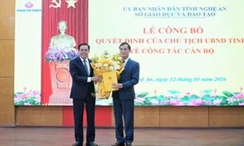Ông Nguyễn Văn Khoa làm Giám đốc Sở Giáo dục và Đào tạo Nghệ An
