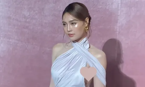 Khoảnh khắc Ninh Dương Lan Ngọc diện váy hở hiểm hóc khiến fan 'thót tim'