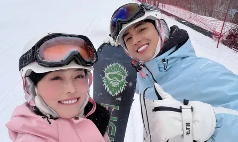 Phương Nga và Bình An gây chú ý với loạt ảnh giữa trời tuyết