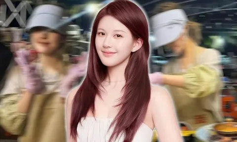 Triệu Lộ Tư được bắt gặp bán đồ ăn ở vỉa hè