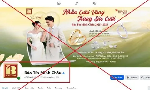 Người mua vàng chú ý: Công an Hà Nội cảnh báo về một tài khoản facebook có tên “Bảo Tín Minh Châu”