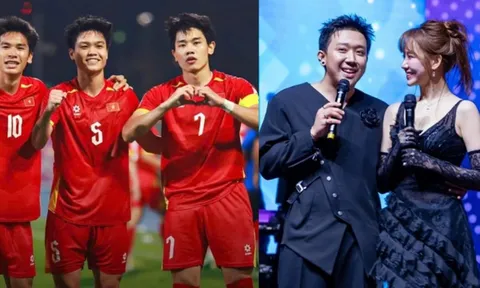 Trấn Thành phải xin lỗi Hari Won sau khi U23 Việt Nam giành chiến thắng